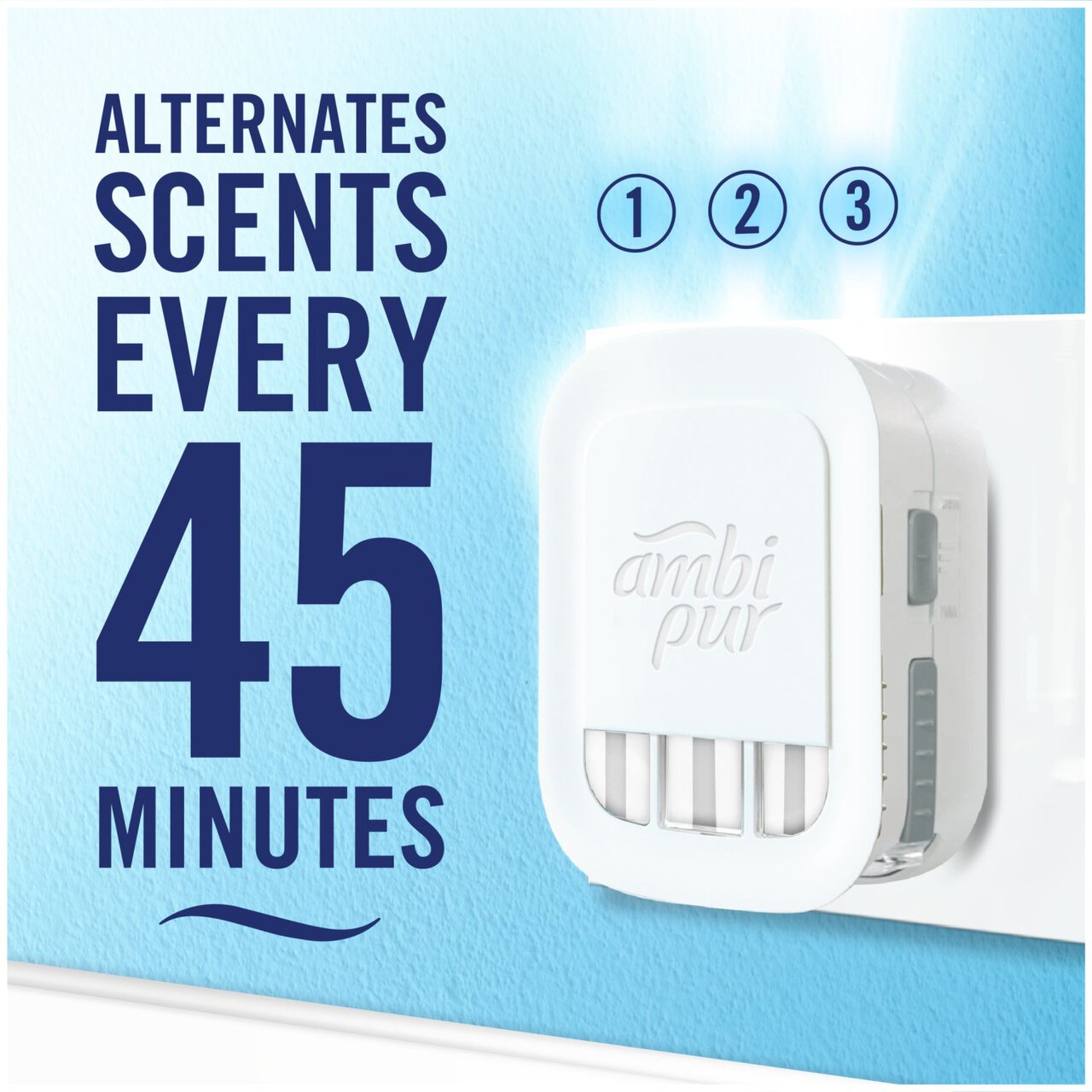Febreze 3Volution Cotton Fresh Scent - Plug In Diffuser Air Freshener Refills - Home & Office Odour Eliminator Fragrances 20ml