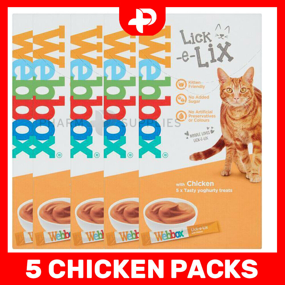 Webbox Lick-e-Lix Yoghurt Kitten Treat Cat Food Salmon Liver Turkey Beef Kitten