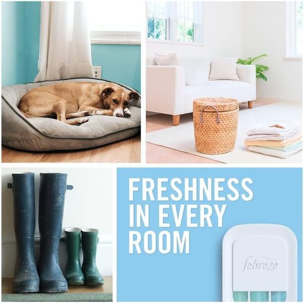 Febreze Ambi Pur Air Freshener 3Volution Plug In Diffuser Device - Home & Office Odour Eliminator Dispenser