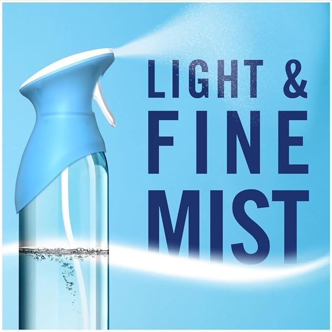 Febreze Air Mist Air Freshener Spray odour Eliminator Home & Office Fragrances - Cotton Fresh Scent - 185ml