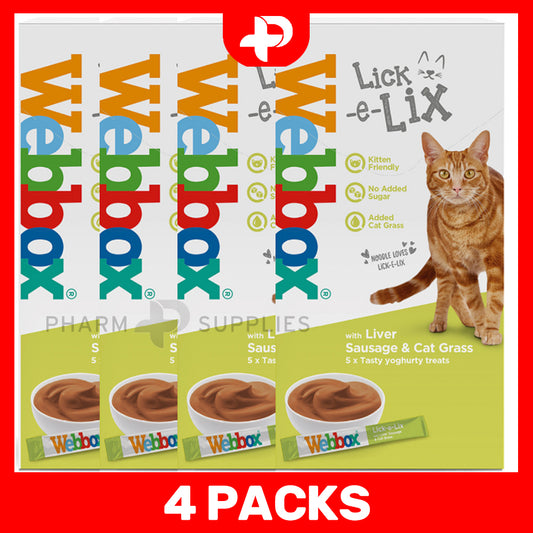 Webbox - Lick-e-Lix - Cat Food Liver Sausage & Cat Grass