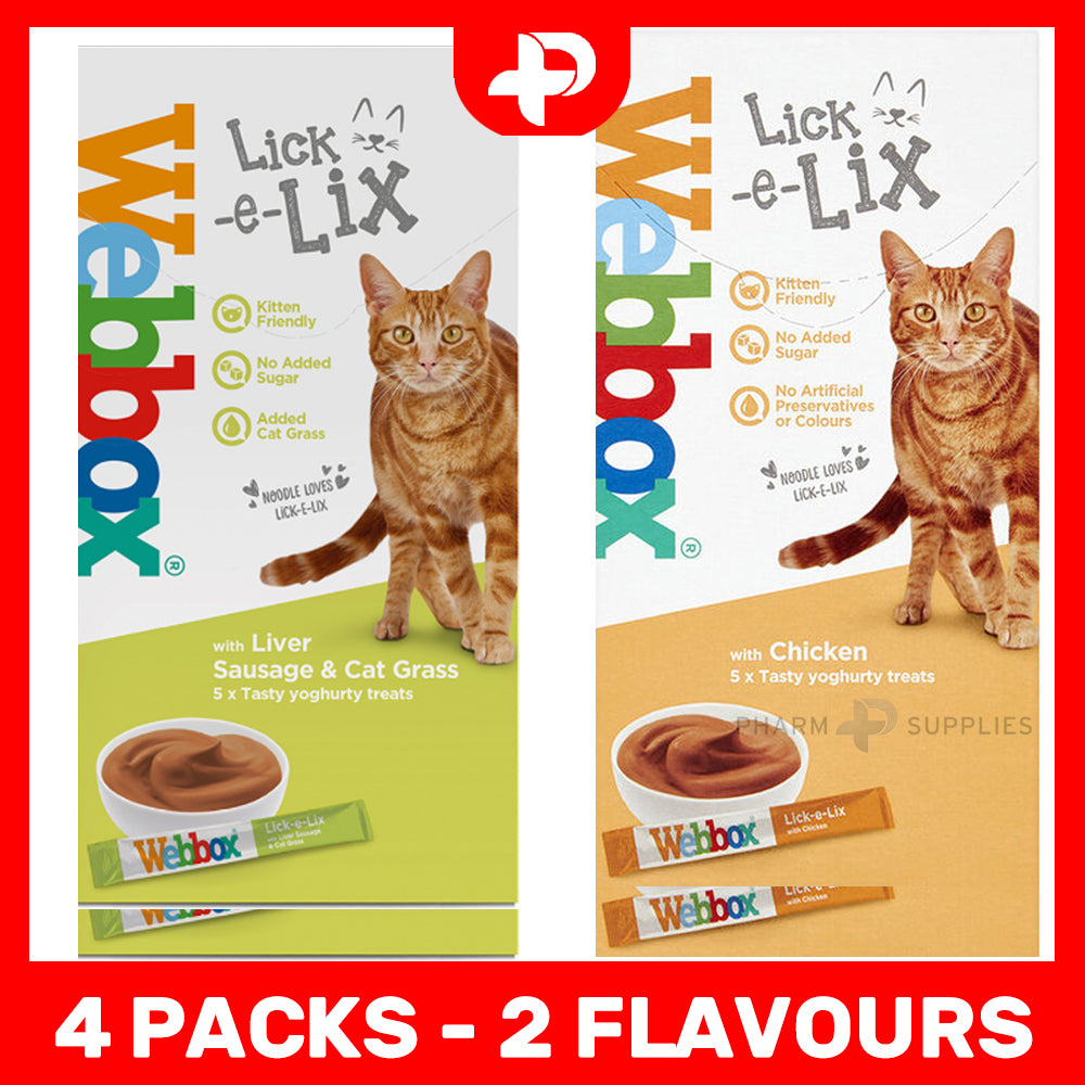 Webbox Lick-e-Lix - Liver Sausage Cat Grass & Chicken