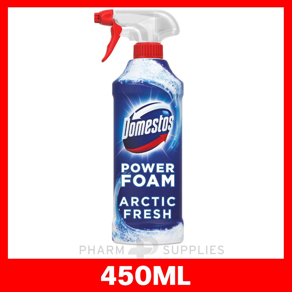 Domestos Power Foam Arctic Fresh Toilet and Bathroom Cleaner 450ml