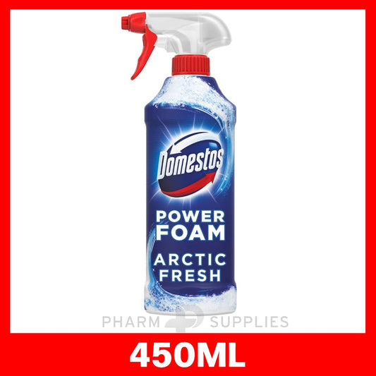 Domestos Power Foam Arctic Fresh Toilet and Bathroom Cleaner 450ml