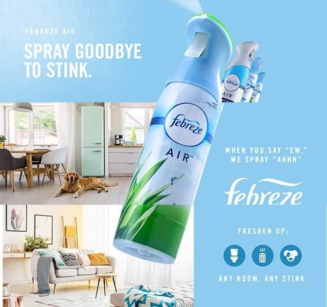 Febreze Air Mist Air Freshener Spray odour Eliminator Home & Office Fragrances - Cotton Fresh Scent - 185ml