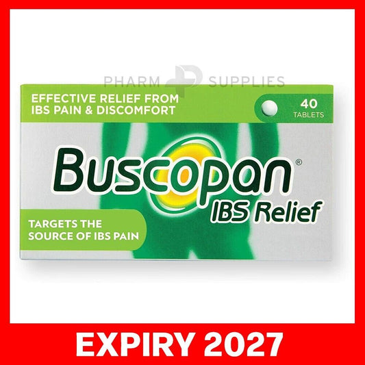 40 Tablets Buscopan IBS Relief Tablets Relief Abdominal Cramps Pain Discomfort