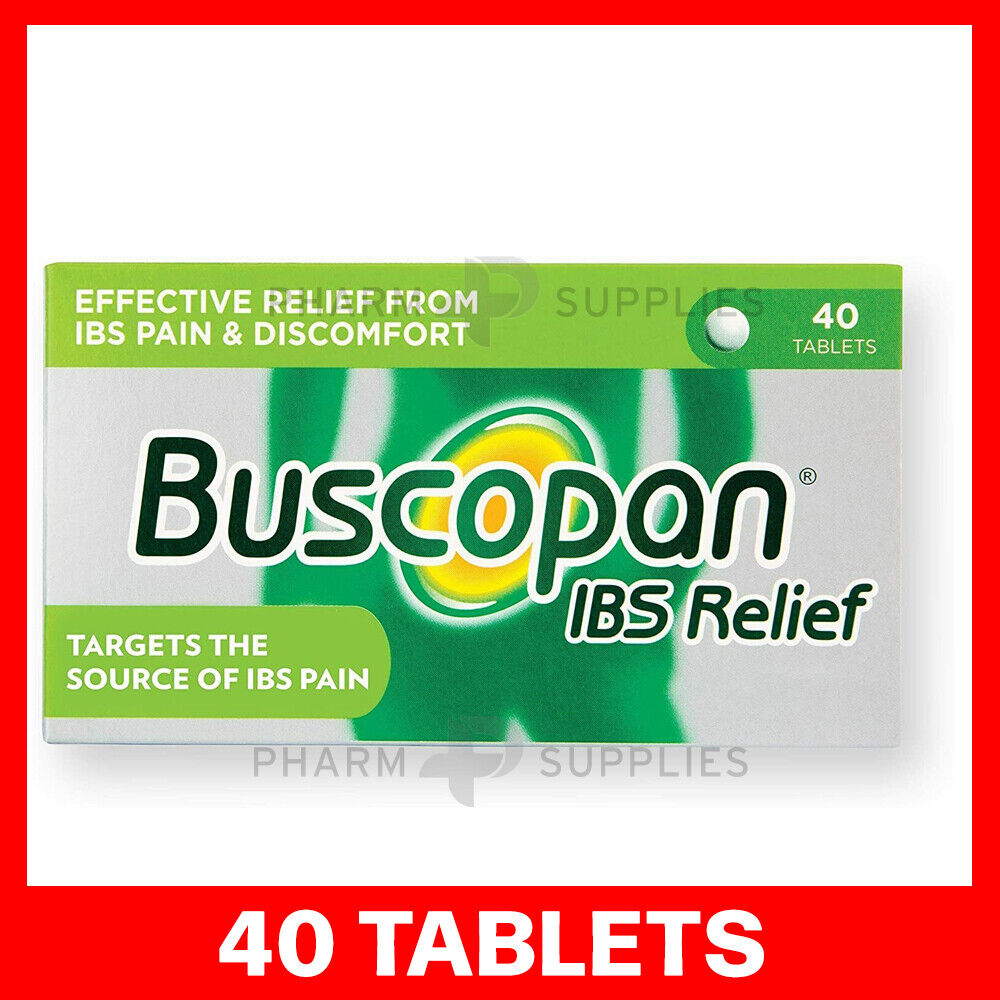 40 Tablets Buscopan IBS Relief Tablets Relief Abdominal Cramps Pain Discomfort