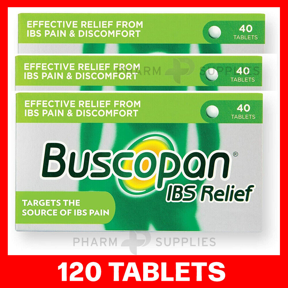 40 Tablets Buscopan IBS Relief Tablets Relief Abdominal Cramps Pain Discomfort