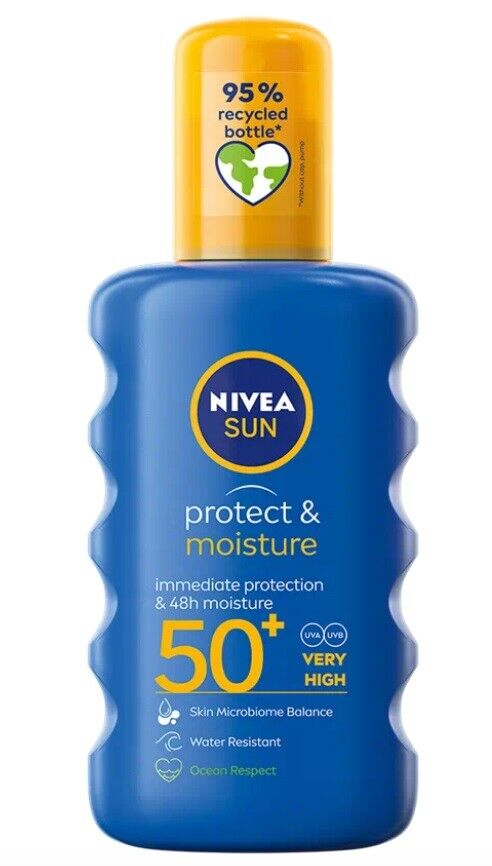 Nivea Sun Protect and Moisture Moisturising Sun Spray Medium SPF 15 20 50 200ml