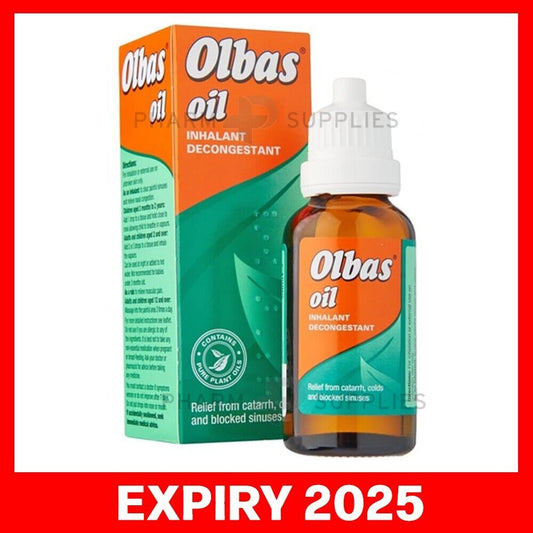 Olbas Oil Inhalant Decongestant - Nasal Decongestion - Sinus Relief - 12ml