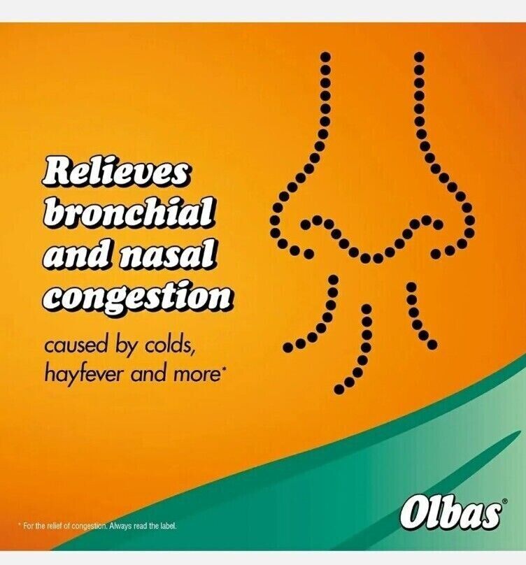 Olbas Oil Inhalant Decongestant - Nasal Decongestion - Sinus Relief - 12ml