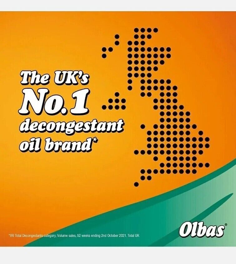 Olbas Oil Inhalant Decongestant - Nasal Decongestion - Sinus Relief - 12ml