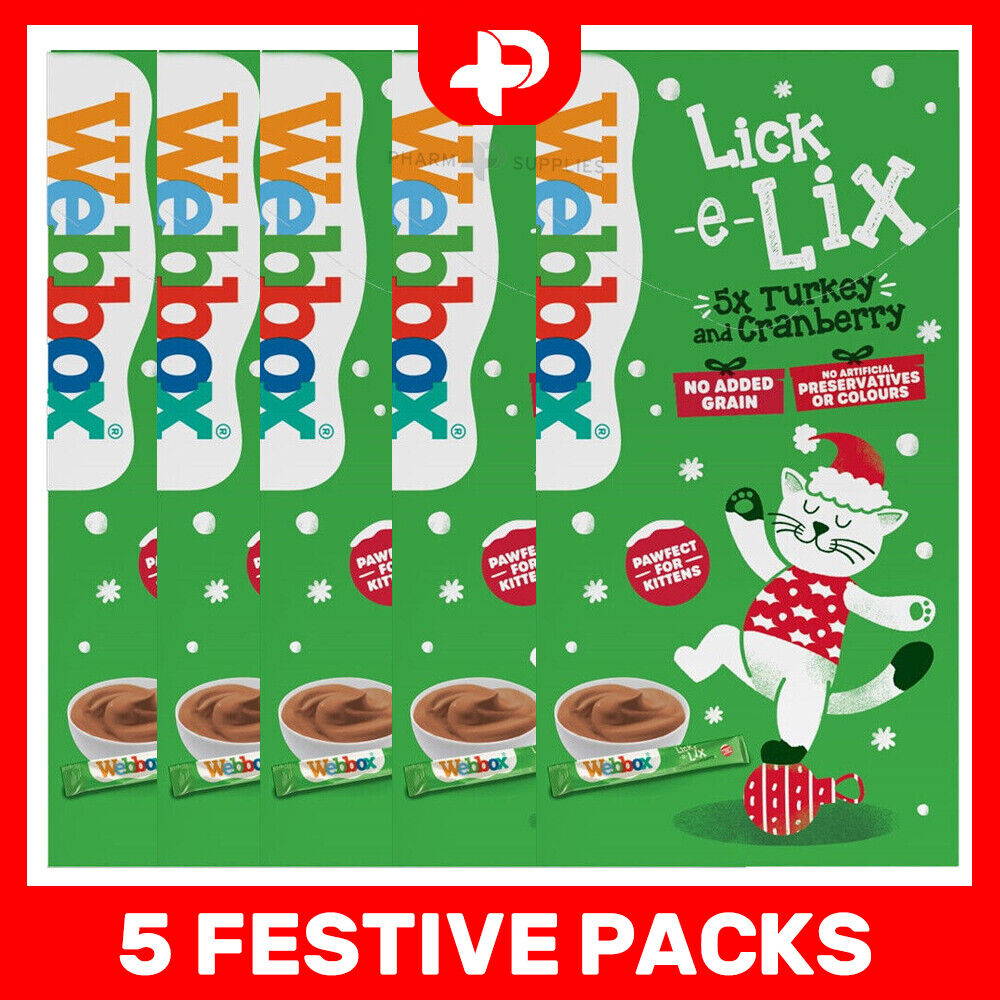 Webbox Lick-e-Lix Yoghurt Kitten Treat Cat Food Salmon Liver Turkey Beef Kitten