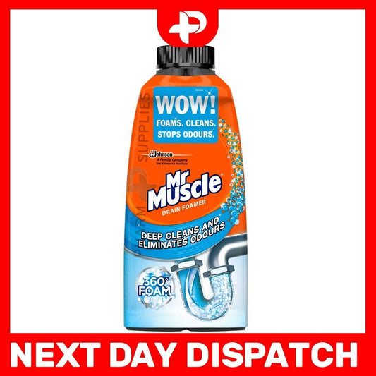 Mr Muscle Drain Foamer Deep Cleans and Eliminates Odours 500ml